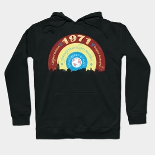 1971 Vintage - Birthday Present - Retro Birth Years - Gift For Her - Gift For Him Hoodie